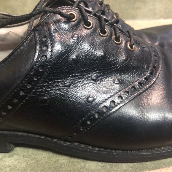 FootJoy Classic Premier black Ostrich golf shoes - Picture 2 of 8